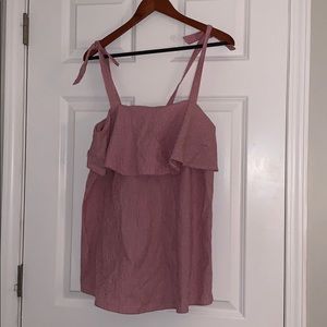 Striped Tie Maternity Tank Top